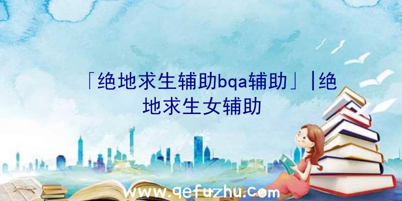 「绝地求生辅助bqa辅助」|绝地求生女辅助